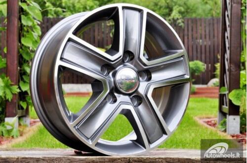 Ratlankis R16x6.5  5X114.3  ET  50  66.1  BK473  Grey Polished (MG)  For RENAU  (P2+R)  (Trafic/Opel Vivaro (max 1250kg))