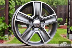 Ratlankis R16x6.5  5X114.3  ET  50  66.1  BK473  Grey Polished (MG)  For RENAU  (P2+R)  (Trafic/Opel Vivaro (max 1250kg))