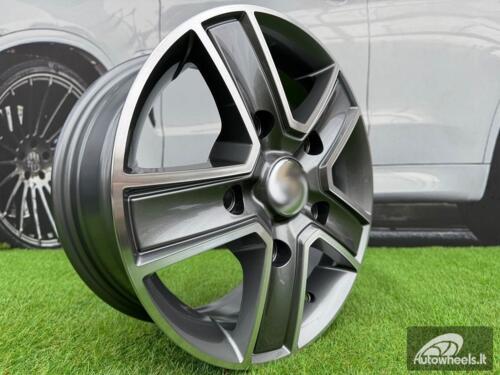 Ratlankis R16x6.5  5X160  ET  58  65.1  BK473  Grey Polished (MG)  For FORD  (D5)  (4x4 (max 1250kg))