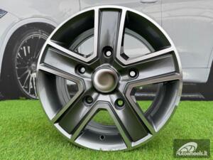 Ratlankis R16x6.5  5X160  ET  58  65.1  BK473  Grey Polished (MG)  For FORD  (D5)  (4x4 (max 1250kg))