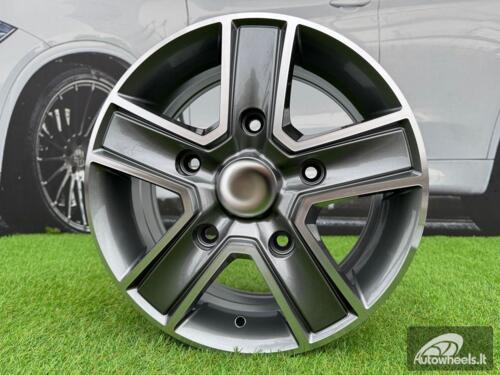 Ratlankis R16x6.5  5X160  ET  58  65.1  BK473  Grey Polished (MG)  For FORD  (Z2+R+D5)  (4x4 (max 1250kg))