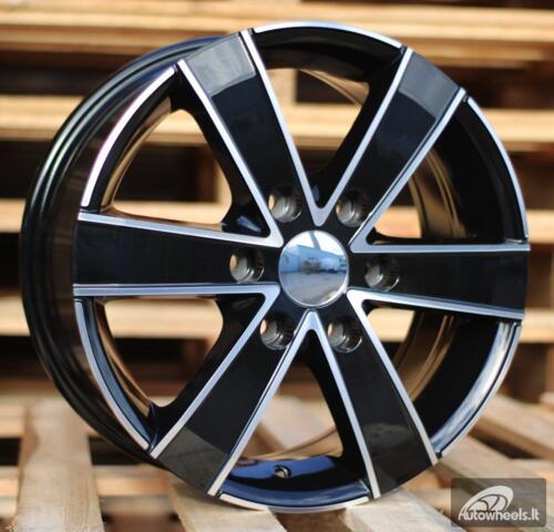 Ratlankis R16x7  6X130  ET  60  84.1  BK474  Black Polished (MB)  For MER  (R)  (4x4 (max 1250kg))