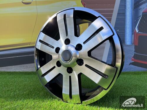 Ratlankis R16x7  6X125  ET  55  74.1  BK562  Black Polished (MB)  For RACIN  (R)  (4x4 (max 1400kg) IVECO Daily)