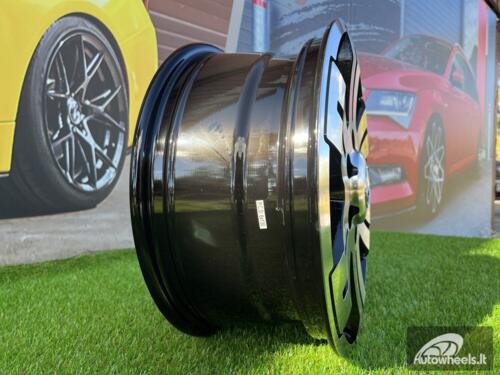 Ratlankis R16x7  6X125  ET  55  74.1  BK562  Black Polished (MB)  For RACIN  (R)  (4x4 (max 1400kg) IVECO Daily)