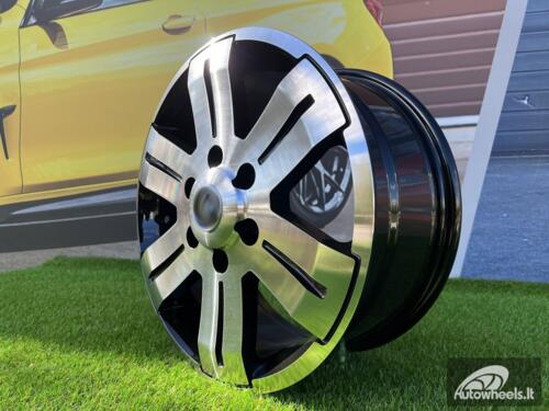 Ratlankis R16x7  6X125  ET  55  74.1  BK562  Black Polished (MB)  For RACIN  (R)  (4x4 (max 1400kg) IVECO Daily)