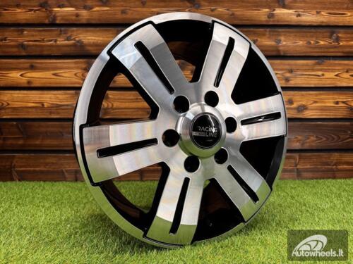 Ratlankis R16x7  6X125  ET  55  74.1  BK562  Black Polished (MB)  For RACIN  (R+P2)  (IVECO Daily (max 1400kg))