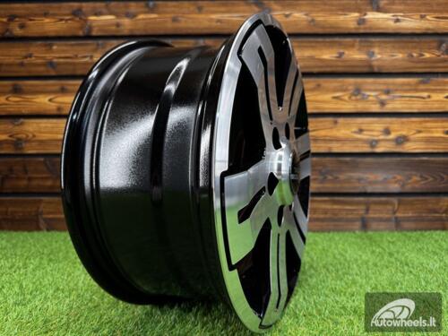 Ratlankis R16x7  6X125  ET  55  74.1  BK562  Black Polished (MB)  For RACIN  (R+P2)  (IVECO Daily (max 1400kg))