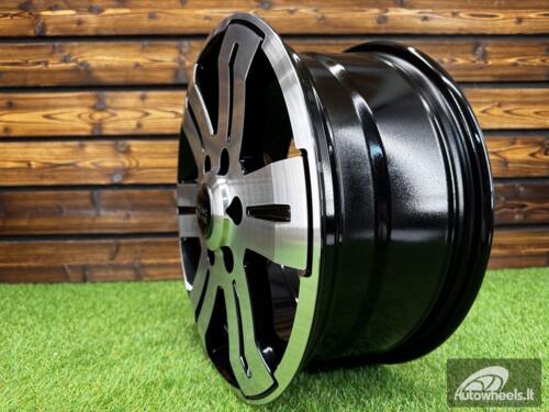 Ratlankis R16x7  6X125  ET  55  74.1  BK562  Black Polished (MB)  For RACIN  (R+P2)  (IVECO Daily (max 1400kg))