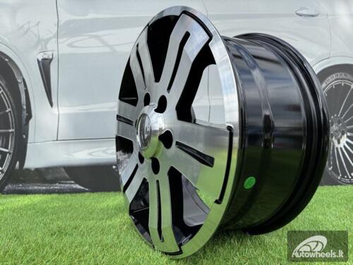 Ratlankis R16x7  6X125  ET  55  74.1  BK562  Black Polished (MB)  For RACIN  (R+P2+K4)  (IVECO Daily (max 1400kg))