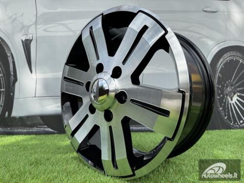 Ratlankis R16x7  5X130  ET  55  89.1  BK562  (BY1530)  Black Polished (MB)  For MER  (P)  (4x4 (max 1400kg))