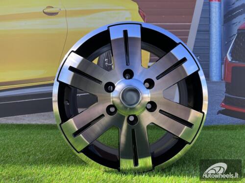 Ratlankis R16x7  5X130  ET  55  89.1  BK562  (BY1530)  Black Polished (MB)  For MER  (Z2+P)  (4x4 (max 1400kg))