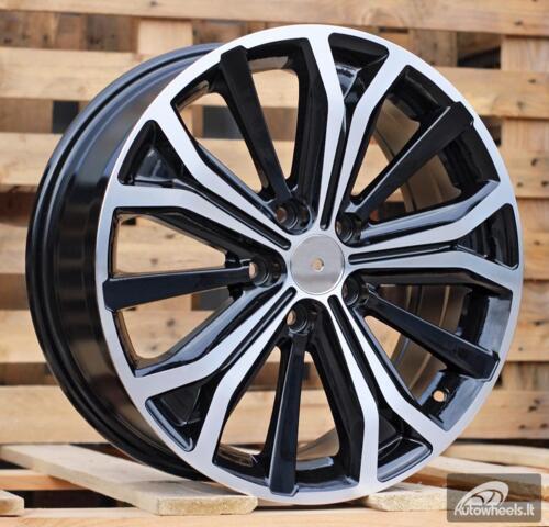 Ratlankis R17x7  5X108  ET  46  65.1  BK591  Black Polished (MB)  For PEUG  (P)