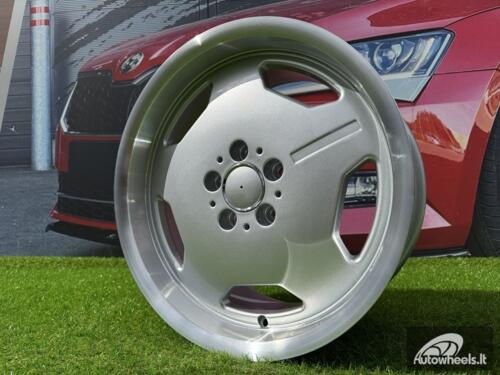 Ratlankis R17x8  5X112  ET  33  66.6  BK632  Silver+Polished Lip (SP)  For MER  (D4+R)  (MONOBLOCK Style)