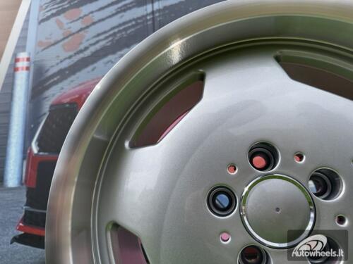 Ratlankis R17x8  5X112  ET  33  66.6  BK632  Silver+Polished Lip (SP)  For MER  (D4+R)  (MONOBLOCK Style)
