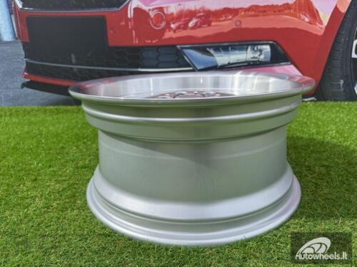 Ratlankis R17x8  5X112  ET  33  66.6  BK632  Silver+Polished Lip (SP)  For MER  (D4+R)  (MONOBLOCK Style)