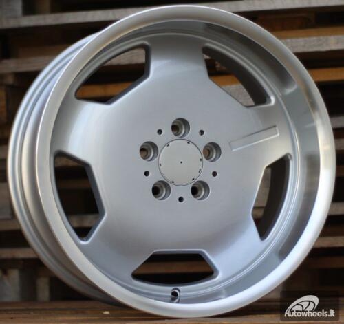 Ratlankis R17x8  5X112  ET  33  66.6  BK632  Silver+Polished Lip (SP)  For MER  (P)  (MONOBLOCK Style)