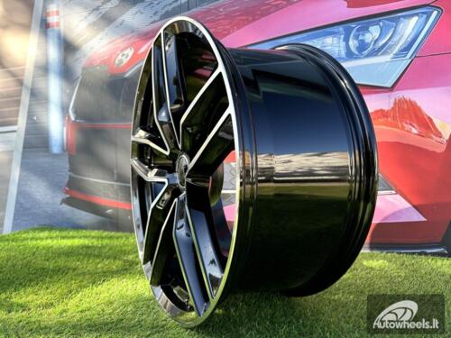 Ratlankis R19x8.5  5X130  ET  45  71.6  BK690  (BY1126)  Black Polished (MB)  For AUD  (Z4)