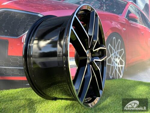 Ratlankis R19x8.5  5X130  ET  45  71.6  BK690  (BY1126)  Black Polished (MB)  For AUD  (Z4)