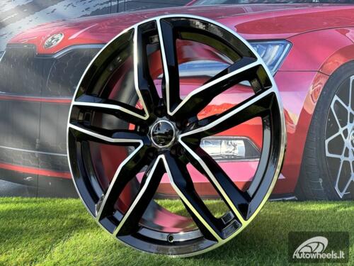 Ratlankis R17x7.5  5X100  ET  40  57.1  BK690  (BY1126)  Black Polished (MB)  For AUD  (Z2)
