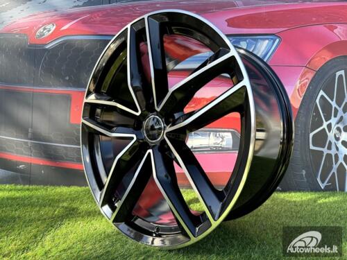 Ratlankis R17x7.5  5X100  ET  40  57.1  BK690  (BY1126)  Black Polished (MB)  For AUD  (Z2)