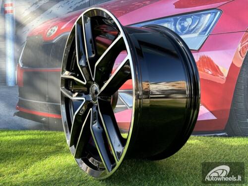 Ratlankis R17x7.5  5X100  ET  40  57.1  BK690  (BY1126)  Black Polished (MB)  For AUD  (Z2)