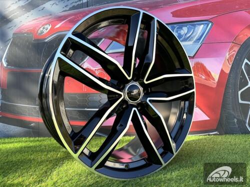 Ratlankis R17x7.5  5X100  ET  40  57.1  BK690  (BY1126)  Black Polished (MB)  For AUD  (Z2)