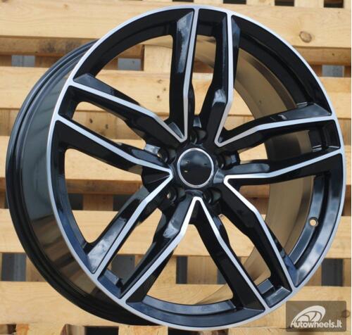 Ratlankis R20x9  5X112  ET  37  66.5  BK690  (BY1126)  Black Polished (MB)  For AUD  (P)