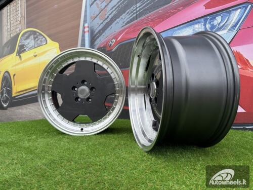 Ratlankis R18x8  5X112  ET  35  66.6  B5852  Graphite+Polished Lip (GRPL)  For MER  (K2+K4)  (MONOBLOCK Style Rear+Front)