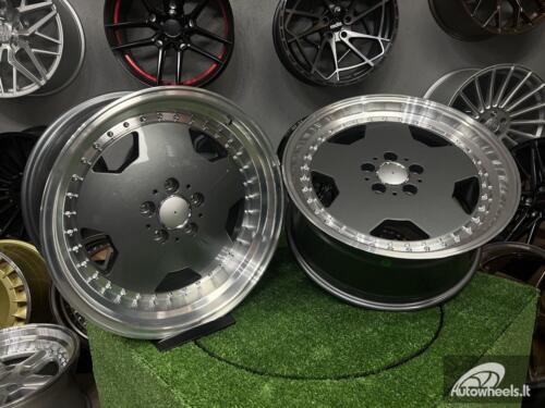 Ratlankis R18x8  5X112  ET  35  66.6  B5852  Graphite+Polished Lip (GRPL)  For MER  (K2+K4)  (MONOBLOCK Style Rear+Front)