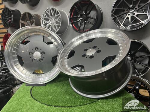 Ratlankis R18x8  5X112  ET  35  66.6  B5852  Graphite+Polished Lip (GRPL)  For MER  (K2+K4)  (MONOBLOCK Style Rear+Front)