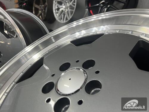 Ratlankis R18x8  5X112  ET  35  66.6  B5852  Graphite+Polished Lip (GRPL)  For MER  (K2+K4)  (MONOBLOCK Style Rear+Front)