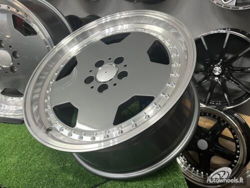 Ratlankis R18x8  5X112  ET  35  66.6  B5852  Graphite+Polished Lip (GRPL)  For MER  (K2+K4)  (MONOBLOCK Style Rear+Front)