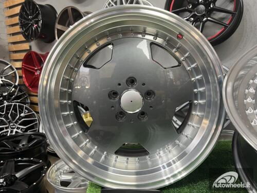 Ratlankis R18x8  5X112  ET  35  66.6  B5852  Graphite+Polished Lip (GRPL)  For MER  (K2+K4)  (MONOBLOCK Style Rear+Front)