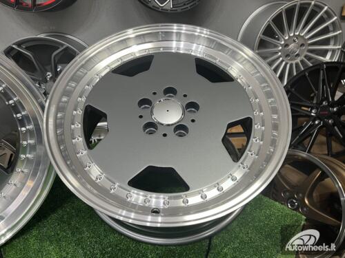 Ratlankis R18x8  5X112  ET  35  66.6  B5852  Graphite+Polished Lip (GRPL)  For MER  (K2+K4)  (MONOBLOCK Style Rear+Front)