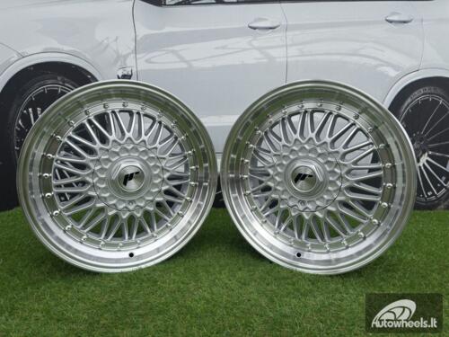 JR Wheels JR9 18x8 ET35-40 BLANK Silver w/Machined Lip