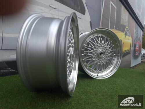 JR Wheels JR9 18x8 ET35-40 BLANK Silver w/Machined Lip