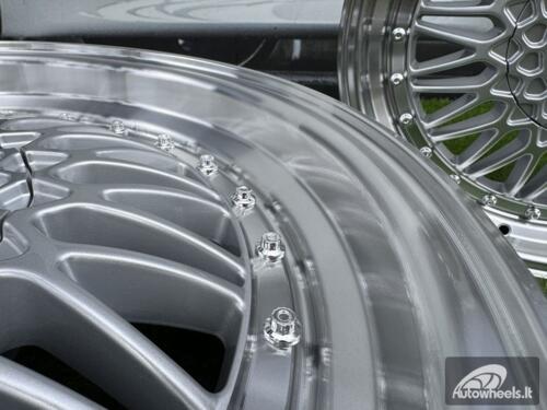 JR Wheels JR9 18x8 ET35-40 BLANK Silver w/Machined Lip