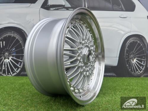 JR Wheels JR9 18x8 ET35-40 BLANK Silver w/Machined Lip
