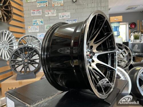 Ratlankis JDM Multi spoke 15X8.25J 4X100/4X108 ET0 73.1 Black polished