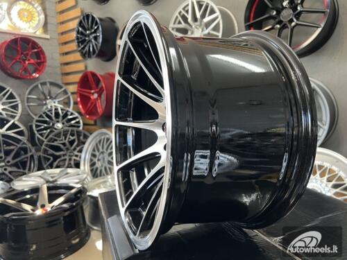 Ratlankis JDM Multi spoke 15X8.25J 4X100/4X108 ET0 73.1 Black polished