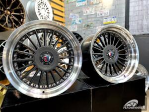 Ratlankis Alpina Modern Lip Style | R17X8J 4X100/5X100 ET20 73.1 Grey with polished lip