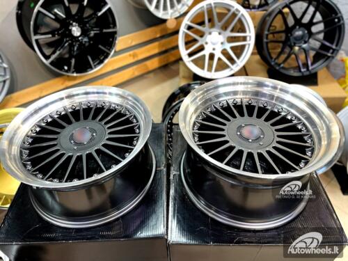 Ratlankis Alpina style with lip 17X8J 4X100/5X100 ET20 73.1 Grey with polished lip