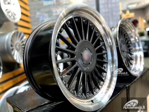 Ratlankis Alpina style with lip 17X8J 4X100/5X100 ET20 73.1 Grey with polished lip