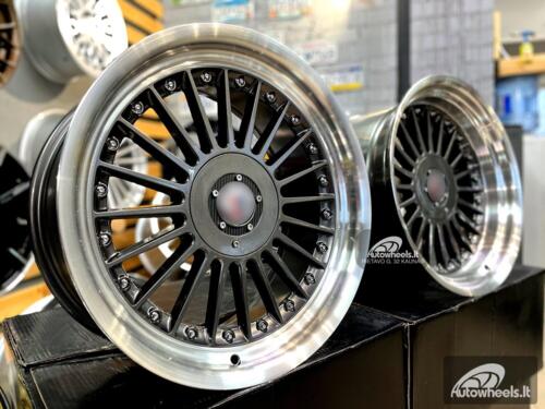 Ratlankis Alpina style with lip 17X8J 4X100/5X100 ET20 73.1 Grey with polished lip