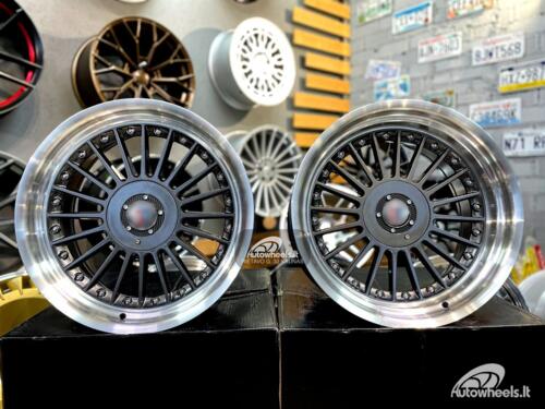 Ratlankis Alpina style with lip 17X8J 4X100/5X100 ET20 73.1 Grey with polished lip