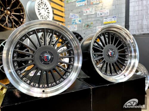 Ratlankis Alpina style with lip 17X9J 4X100/5X100 ET15 73.1 Grey with polished lip