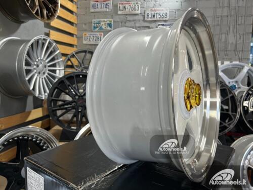 Ratlankis Ferrari Azev style 17X8.5J 4X100/4X114.3 ET25 73.1 White with polished lip