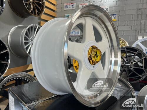 Ratlankis Ferrari Azev style 17X8.5J 4X100/4X114.3 ET25 73.1 White with polished lip