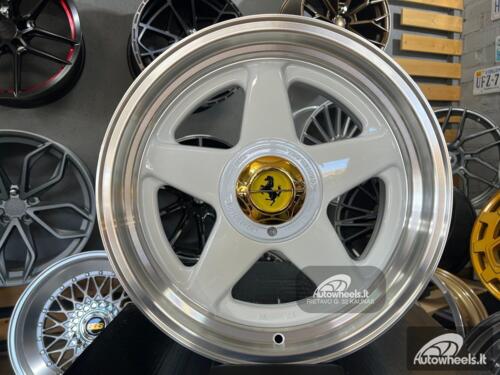 Ratlankis Ferrari Azev style 17X8.5J 4X100/4X114.3 ET25 73.1 White with polished lip