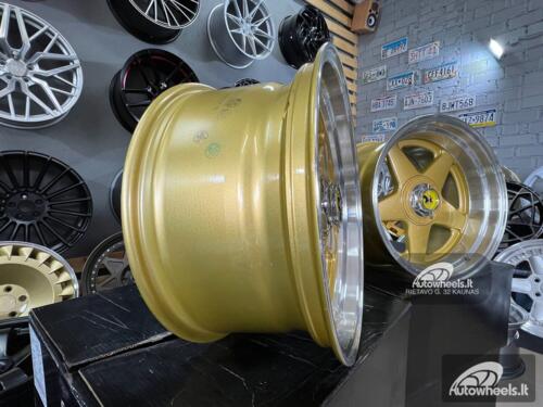 Ratlankis Ferrari Azev style 17X8.5J 4X100/4X114.3 ET25 73.1 Gold with polished lip